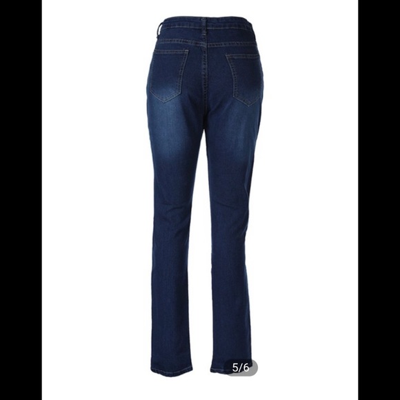 Ripped cutout skinny jeans. - Picture 5 of 7